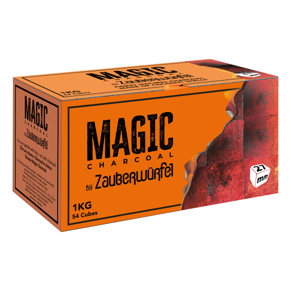 27mm Magic Cube Naturkohle by Zauberwürfel