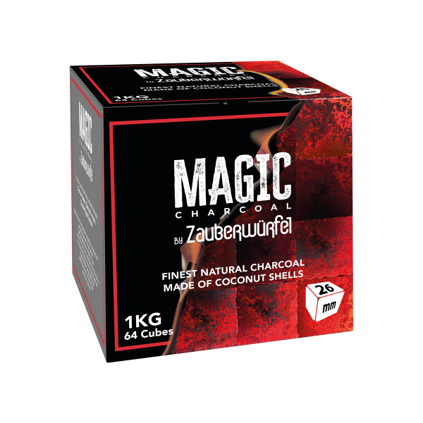 26mm Magic Cube Naturkohle by Zauberwürfel